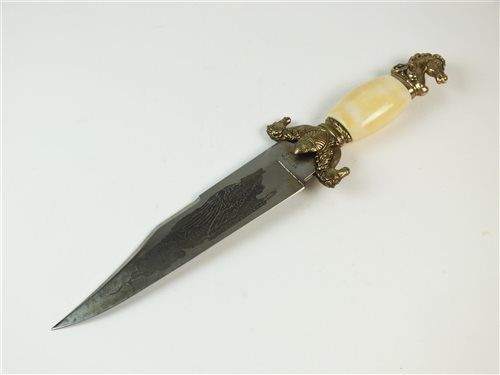 Lot 149 - A Californian bowie knife and a hunting knife