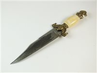 Lot 149 - A Californian bowie knife and a hunting knife