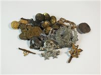 Lot 195 - A collection of British and foreign badges and buttons