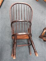 Lot 105 - An ash Windsor chair