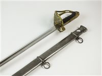 Lot 168 - A Victorian Officer's sword and German bayonet