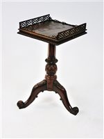 Lot 373 - A Gostin of Liverpool mahogany kettle stand