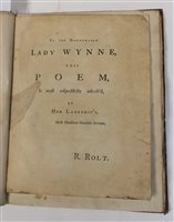 Lot 100 - LETTERS BETWEEN SIR RICHARD HILL, BARONET