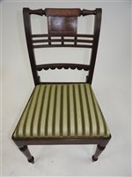 Lot 149 - A set of five late Regency mahogany dining chairs