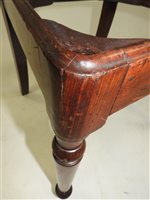 Lot 149 - A set of five late Regency mahogany dining chairs