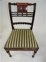 Lot 149 - A set of five late Regency mahogany dining chairs