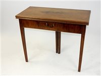 Lot 254 - A George III mahogany tea table