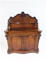 Lot 342 - A Victorian mahogany veneered chiffonier