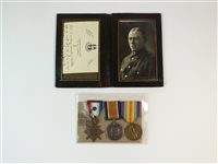 Lot 219 - WW1 Mons Star medal group