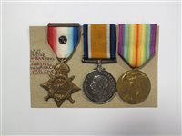 Lot 219 - WW1 Mons Star medal group