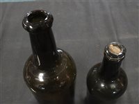 Lot 23 - Two wine bottles with the Bagot family crest