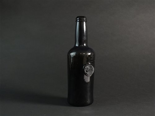 Lot 17 - An English sealed cylindrical wine bottle