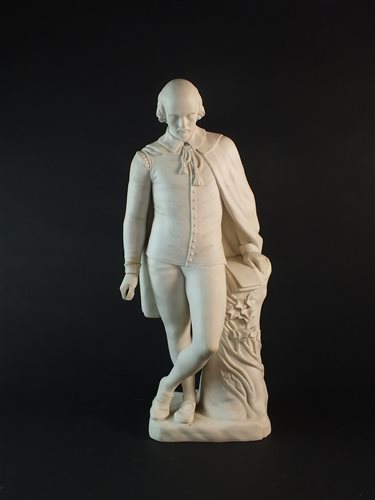 Lot 55 - A Minton parian model of Shakespeare