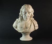 Lot 56 - A parian bust of John Milton