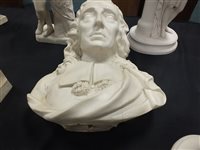 Lot 56 - A parian bust of John Milton
