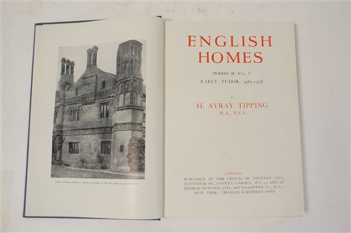 Lot 115 - TIPPING, H Avray, English Homes, Period II vol I Early Tudor, 1485-1558