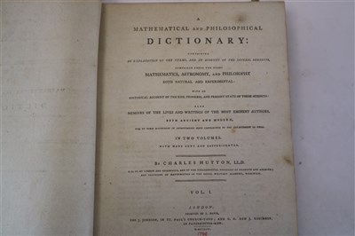 Lot 139 - HUTTON, Charles, A Mathematical and Philosophical Dictionary