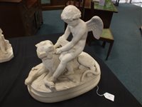 Lot 62 - A Victorian parian group of The Power of Love