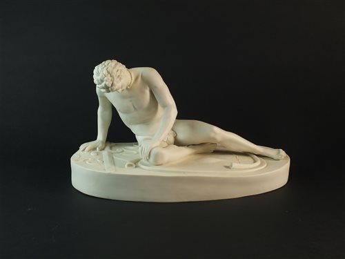 Lot 41 - A Bates, Brown-Westhead Moore & Co parian figure of The Dying Gladiator