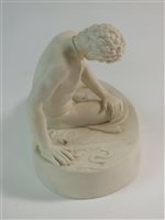 Lot 41 - A Bates, Brown-Westhead Moore & Co parian figure of The Dying Gladiator