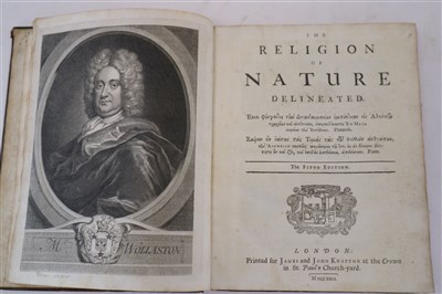 Lot 141 - WOLLASTON, William, The Religion of Nature Delineated, 4to, 5th edition 1731