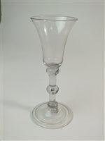 Lot 9 - An 18th century drinking glass