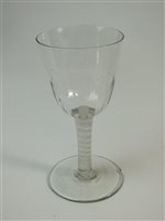 Lot 22 - Two 18th century drinking glasses