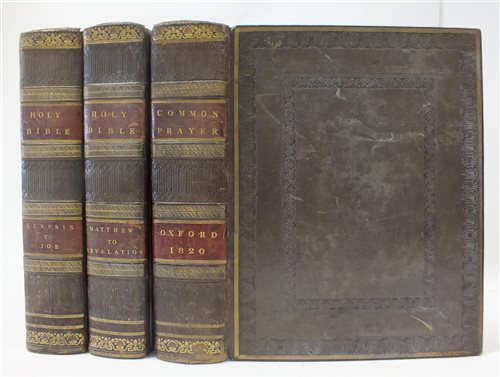 Lot 78 - HOLY BIBLE, Oxford 1818, 2 vols