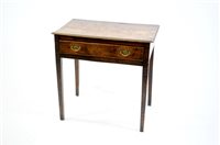 Lot 532 - George III elm side table