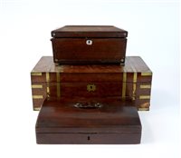 Lot 103 - Three 19th century boxes