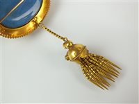 Lot 106 - A 19th century brooch and single earring