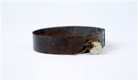 Lot 107 - A George III copper dog collar
