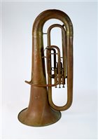 Lot 91 - A Hawkes and Son Excelsior Sonorous class A white metal euphonium