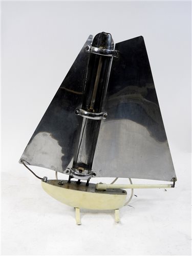 Lot 169 - A Bunting Art Deco room heater in the form of a yacht