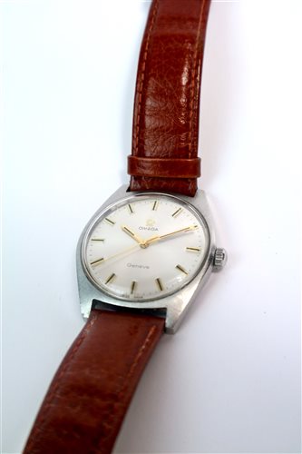 Lot 201 - An Omega stainless steel wristwatch