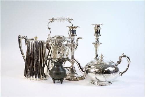 Lot 8 - A collection of silver plated items