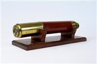 Lot 293 - An early 20th century Dollond three draw brass telescope
