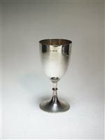 Lot 96 - A silver goblet