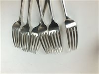 Lot 58 - Six William IV table forks