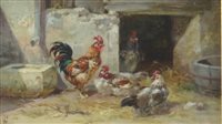 Lot 333 - British school, pair of wildfowl oils on panel (2)