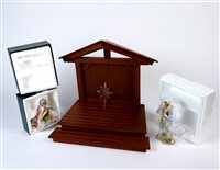 Lot 166 - A Franklin Mint Nativity Set