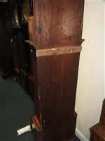 Lot 405 - A George IV oak cross banded longcase clock