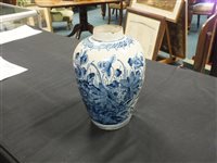Lot 50 - A Delft blue and white vase
