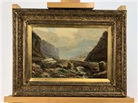 Lot 182 - Edgar Longstaffe, Pass at llanberis, oil on board