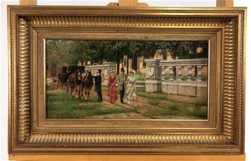Lot 147 - Francesco Tammaro, oil on board