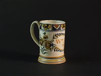 Lot 36 - An English dated prattware mug