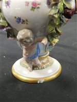 Lot 88 - A Meissen pot pourri vase and cover