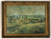 Lot 229 - British school, 20th century, Rural view, oil on canvas