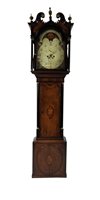 Lot 298 - A George III oak long case clock