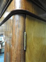 Lot 292 - A Victorian mahogany single mirror door wardrobe